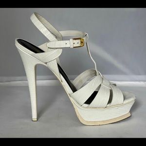 Saint Laurent Tribute Croc embossed leather